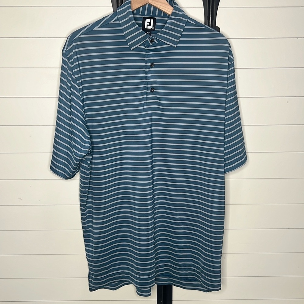 FootJoy striped performance polo shirt Large NWOT*